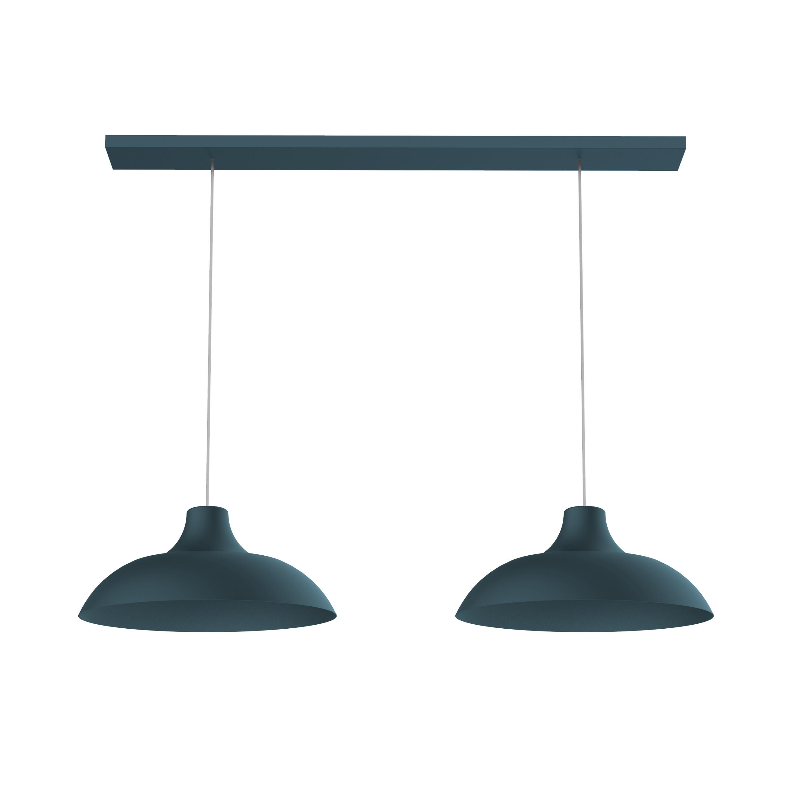 HÄNGELEUCHTE - Blau, Metall (30/30/15cm) - Lumicom