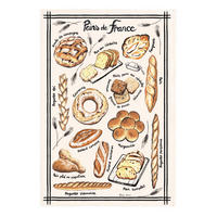 GESCHIRRTUCH Pains de France ekrü 48 x 72 cm - Weiß, Textil (72/48cm) - Winkler