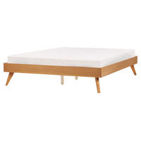 BETT 160/200 cm Hellbraun Berric - Hellbraun, Holzwerkstoff (160/200cm) - Beliani