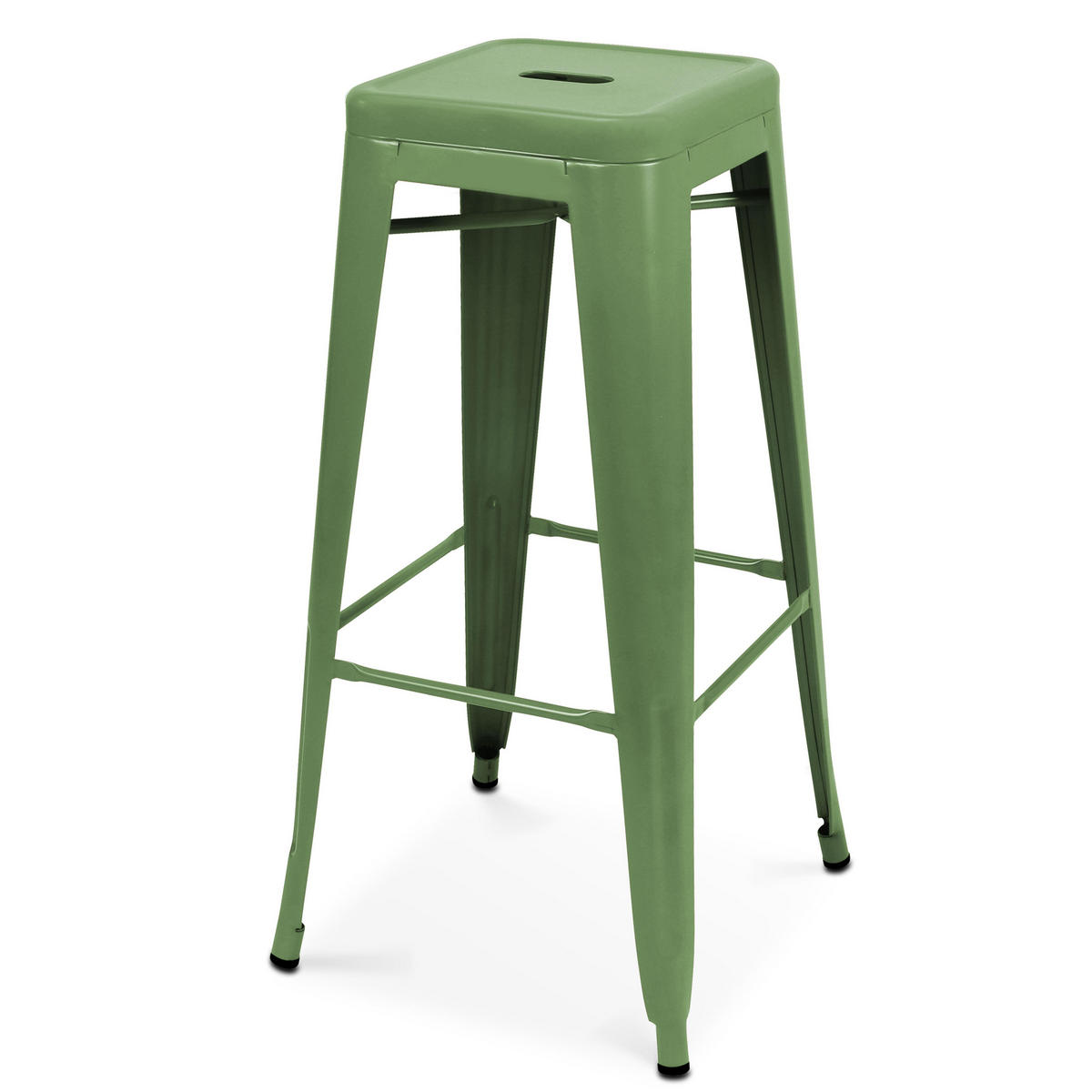 BARHOCKER, Grün - Grün, Metall (43/43cm) - Oviala