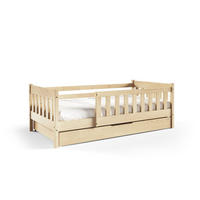 KINDERBETT ELSA mit Bettkasten 80x190 cm Kieferfarben - Kieferfarben, Holz (80/190cm) - MASSENO