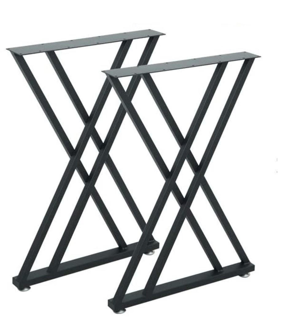 TISCHGESTELL Metall OS ma39 - Schwarz, Metall (55/72/6cm) - moebel17