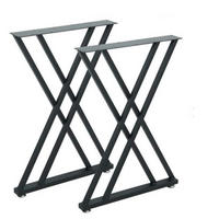 TISCHGESTELL Metall OS ma39 - Schwarz, Metall (55/72/6cm) - moebel17