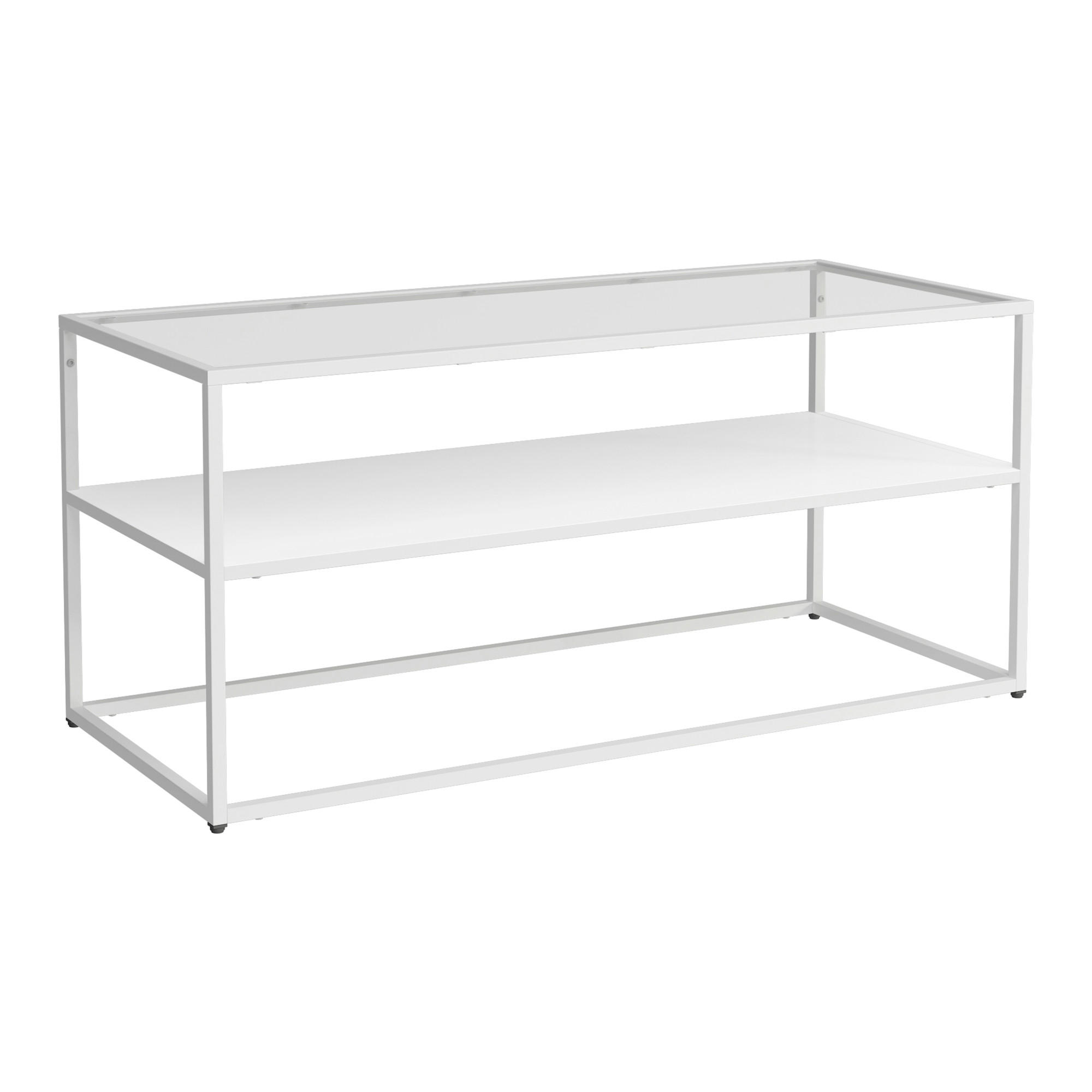 COUCHTISCH Solund 102/43/46 cm - Weiß, Metall (43/102/46cm) - [en.casa]