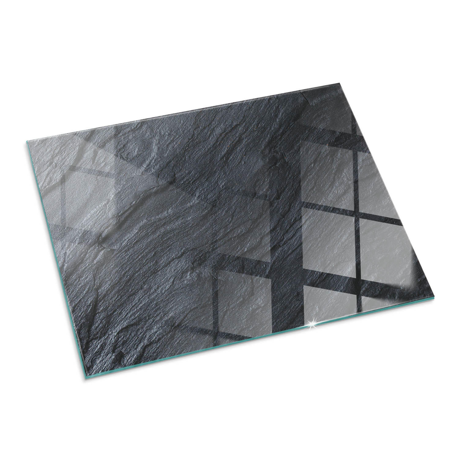 ArtPrintCave Glasplatte Schwarz 80x60x0.4 cm
