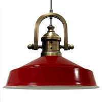 HÄNGELAMPE Industrial Asletl-Marine Vintage 41/33 cm - Rot, Metall (41/33cm)