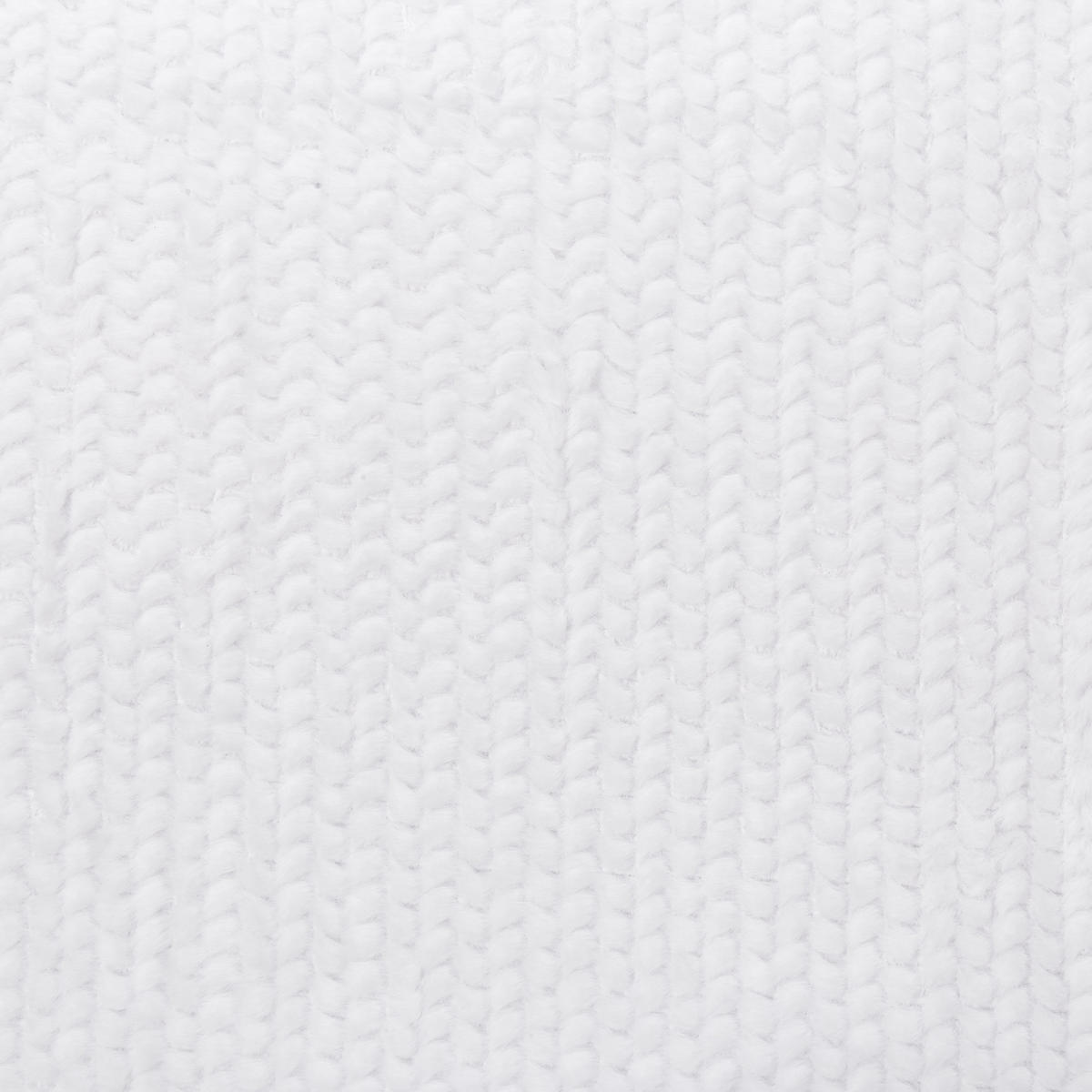 DECKE Weiß Bjas 200/220 cm - Weiß, Textil (200/220cm) - Beliani
