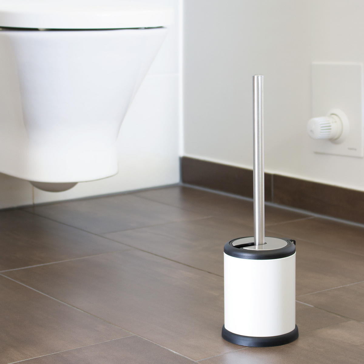 WC-GARNITUR, weiß - Weiß, Metall (11.5/38/11.5cm) - bremermann