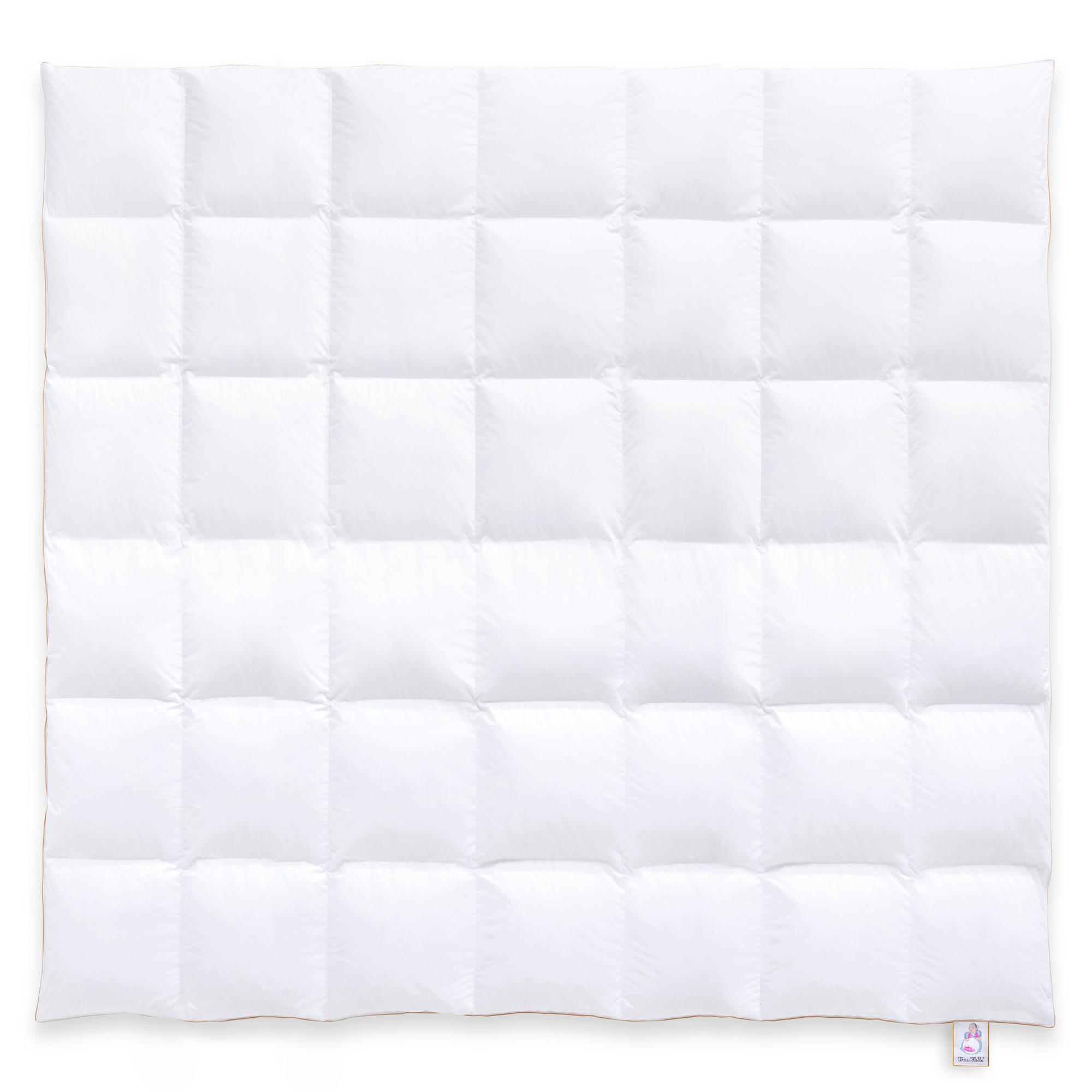 WINTERBETTDECKE MEGAN Entendaunen warm - Weiß, Naturmaterialien/Textil (240/220cm) - Frau Holle
