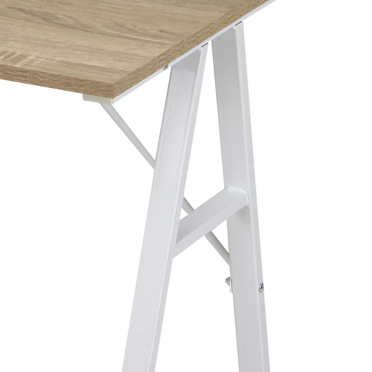 SCHREIBTISCH platzsparend Beige 50/80/74 cm - Beige, Holzwerkstoff (80/50/74cm) - Mobili Rebecca