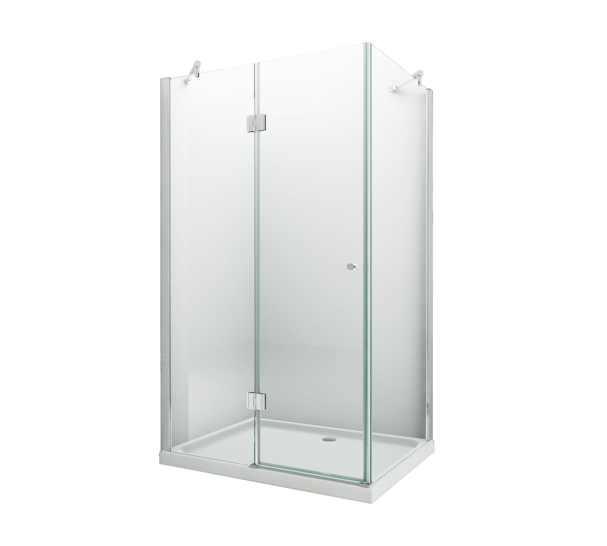 DUSCHKABINE NOVUM Klar 100 x 80 x 195 cm 8 mm ESG - Klar, Glas (80/100/195cm) - Glasdeals