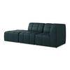 ECKSOFA Links Kunstleder Blau - Petrol/Schwarz, Holzwerkstoff/Kunststoff (240/90cm) - Makamii