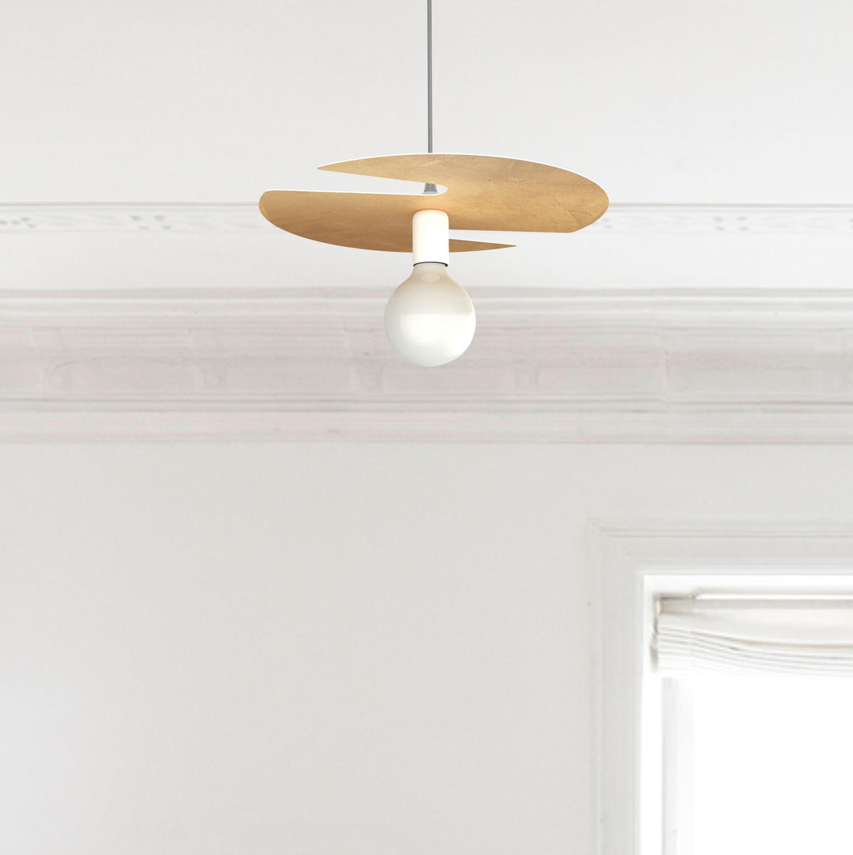 HÄNGELEUCHTE - Kupferfarben, Metall (40/40/10cm) - Lumicom