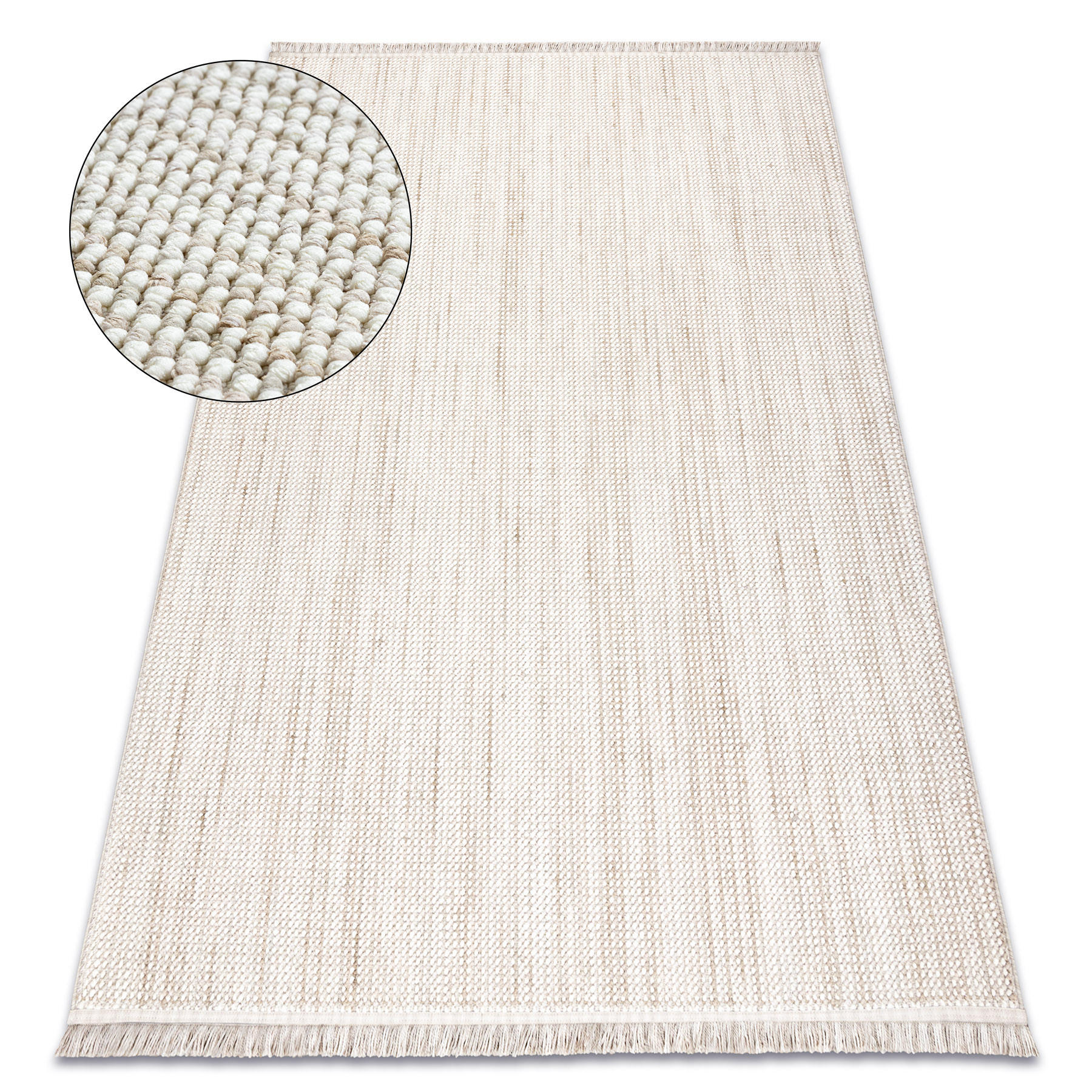 rugsX Teppich Weiß 120x170 cm