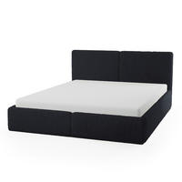 POLSTERBETT Doppelbett Sarria Slim Schwarz (Anthology 19) 180x200 cm - Schwarz, Textil (180/200cm) - Meblito