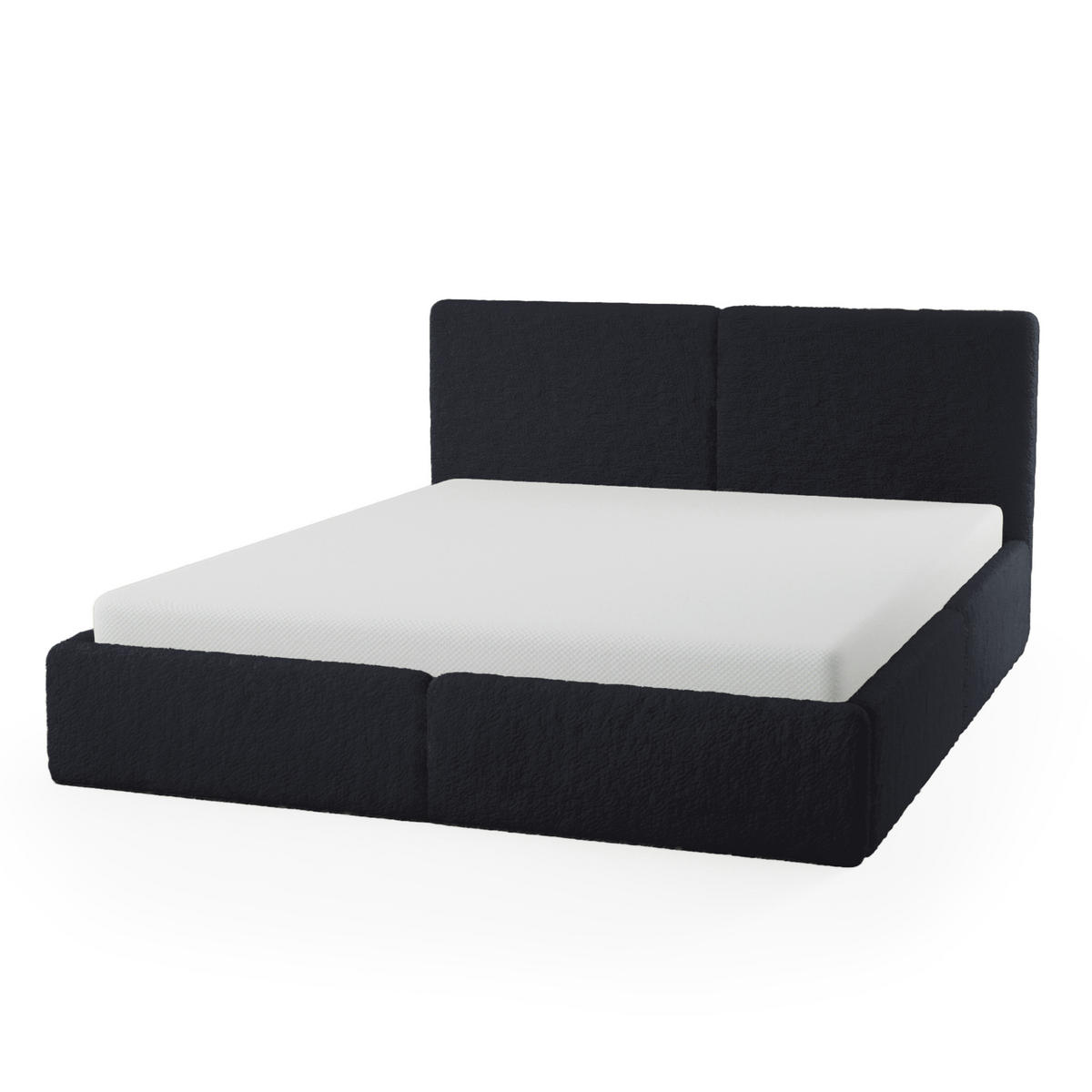 POLSTERBETT Doppelbett Sarria Slim Schwarz (Anthology 19) 180x200 cm - Schwarz, Textil (180/200cm) - Meblito