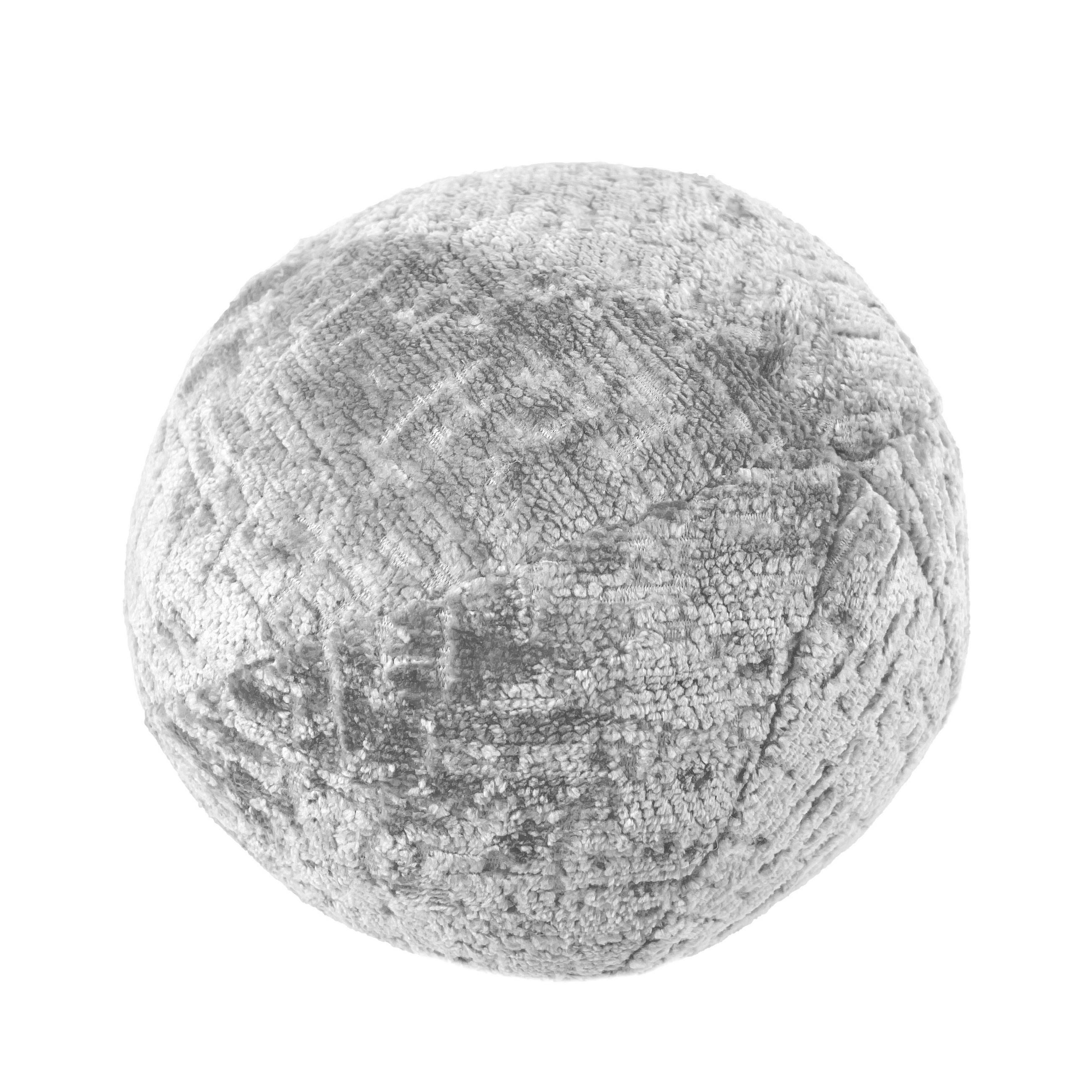 ZIERKISSSEN Happy Pill Grau 20 cm - Grau, Textil (20/20cm) - Maison de Reve