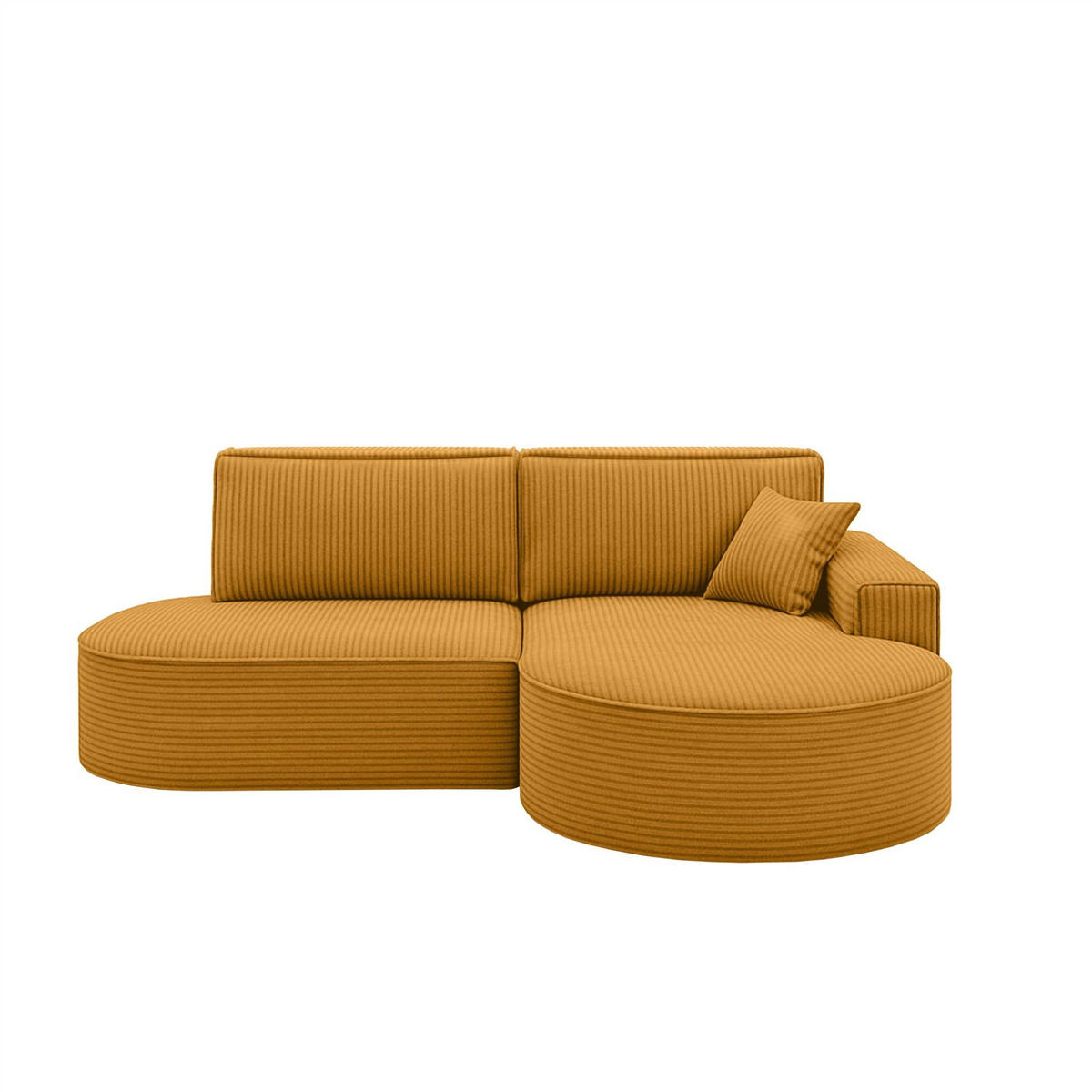 ECKSOFA Venedig Mit Schlaffunktion - Gelb, Holzwerkstoff/Textil (278/179cm) - Fun Möbel