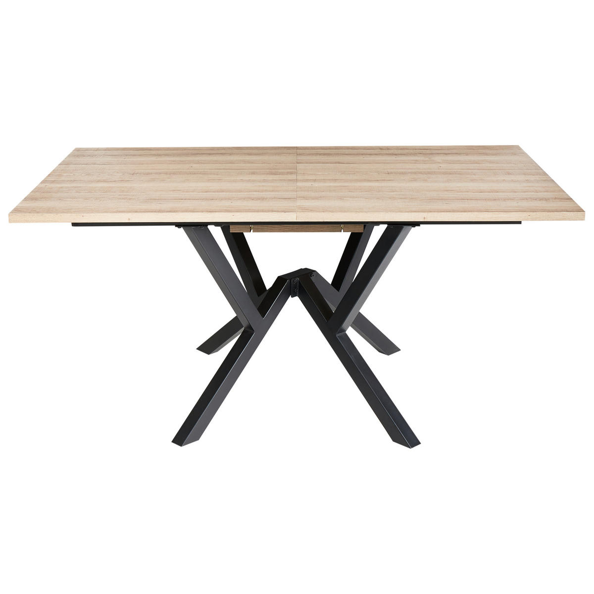 JÍDELNÍ STŮL vysunovací Světle hnědý 160-200/90 cm Ansell - světle hnědá, kompozitní dřevo (160/90/77cm) - Beliani