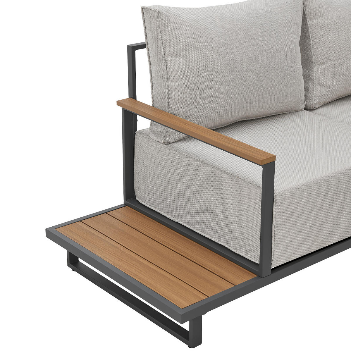 GARTENLOUNGE Malibu modular Grau - Grau, Metall - SVITA