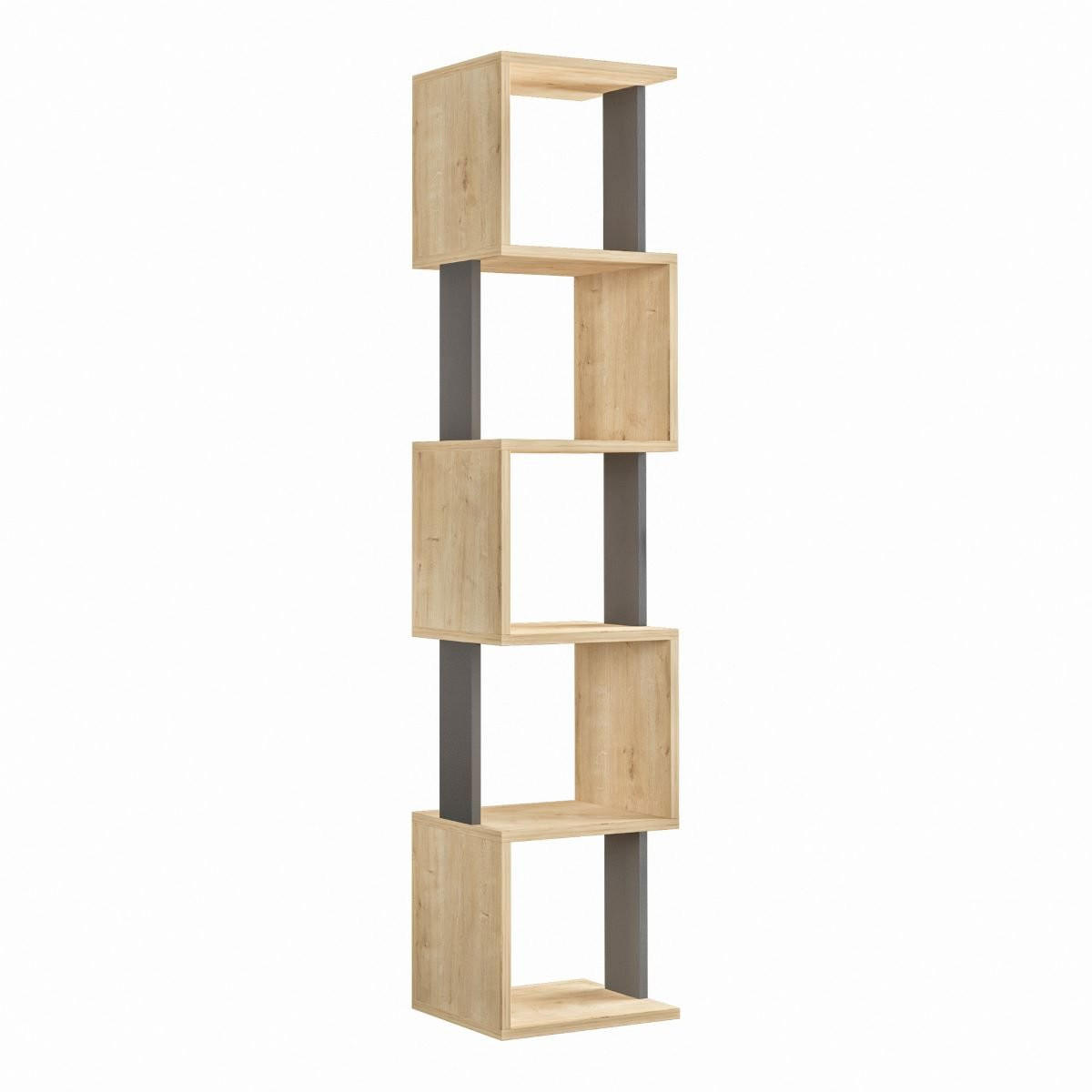 ECKREGAL 5 Regale L35 cm - Piri - Eichefarben, Holzwerkstoff (30/161/35cm) - Calicosy