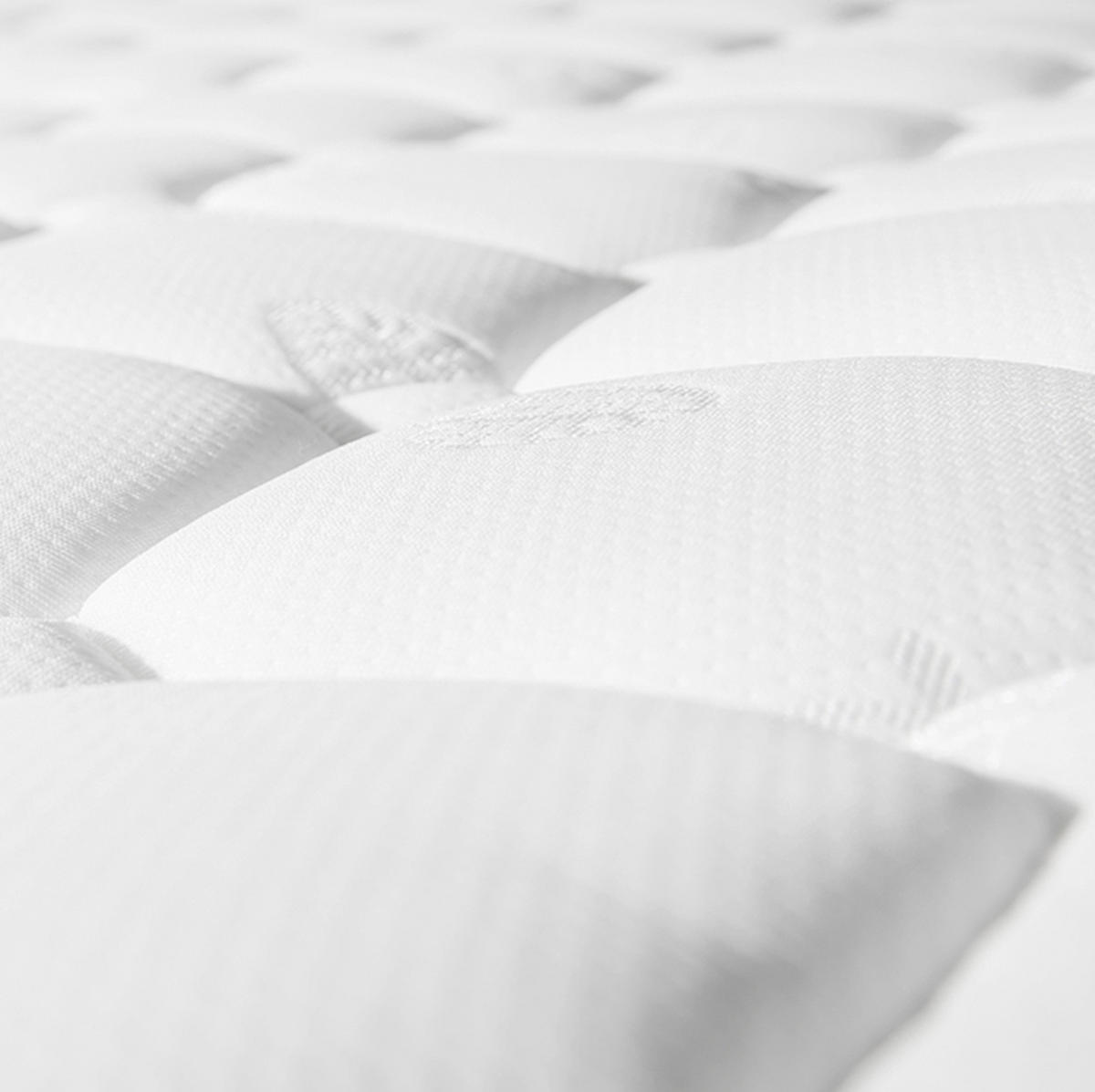 POLSTERBETT 90/200 cm Grau aus Leinen mit Lattenrost und Federkernmatratze - Grau, Textil (90/200cm) - OKMYHOME