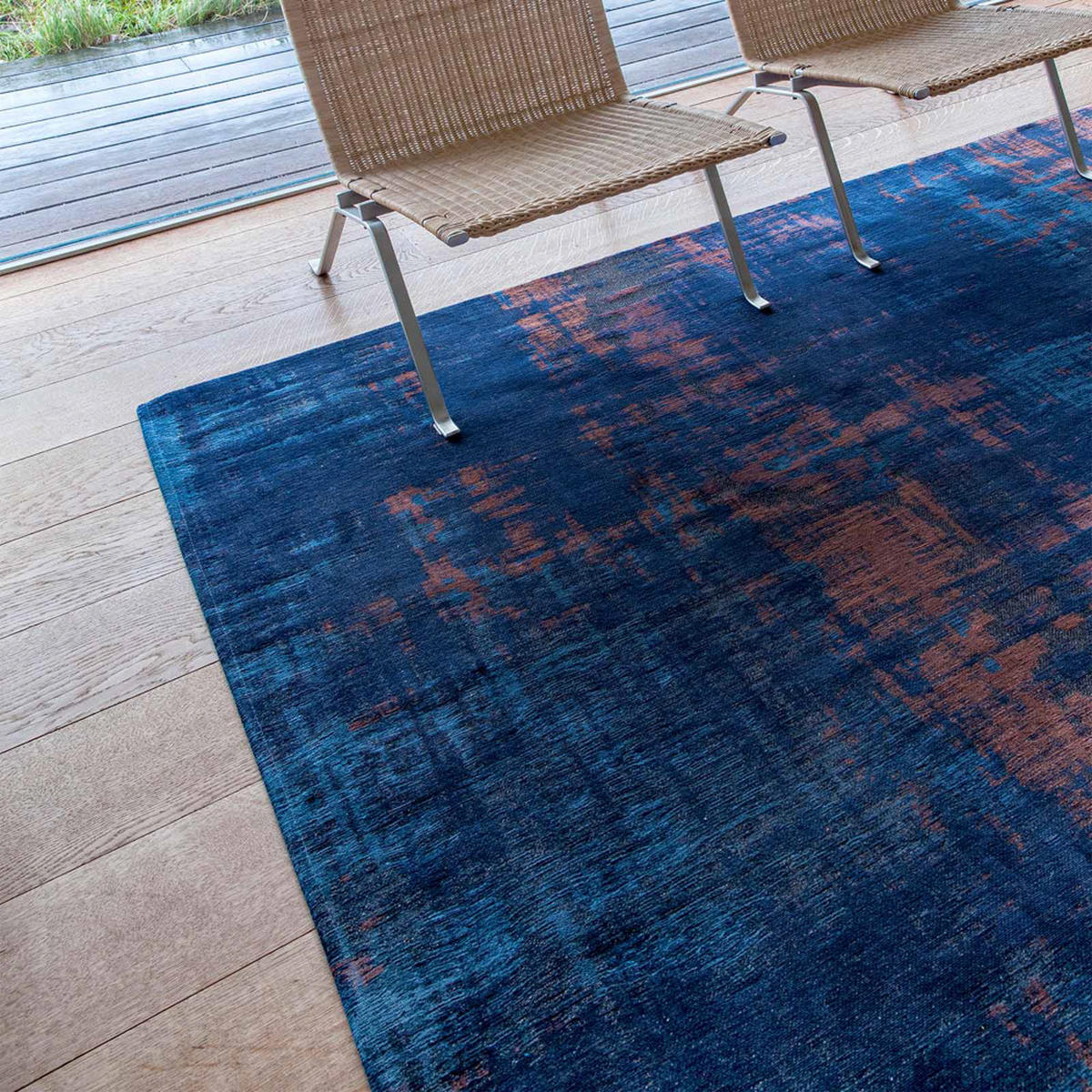 TEPPICH Sunset Blue Atlantic 170/240 cm - Schwarz, Textil (170/240cm) - Louis De Poortere