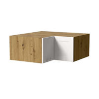 ECKAUFSATZSCHRANK Oslo W14/90/36 Eiche Artisan / Weiß Matt 90 / 90 / 36cm - Eiche Artisan/Weiß, Holz/Holzwerkstoff (90/36/90cm) - Feldmann-Wohnen