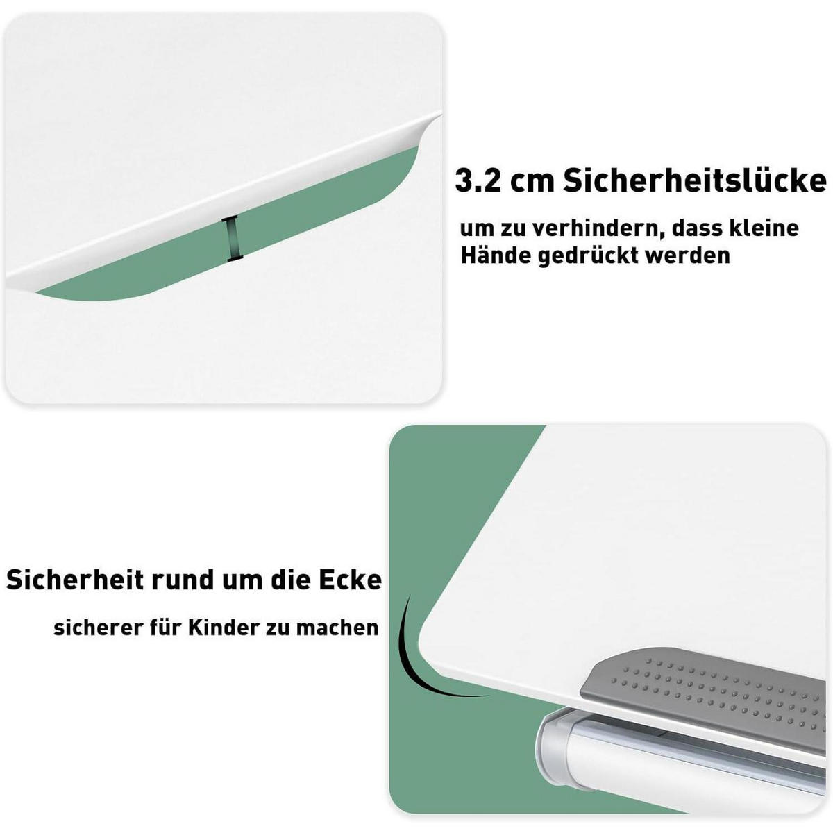 KINDERSCHREIBTISCH höhenverstellbar mit Bücherregal und Schubladen - Weiß, Holzwerkstoff (100/111.3/60cm)