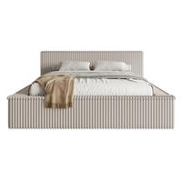 POLSTERBETT AFFOLIO Greige 160x200 cm - Taupe/Schwarz, Kunststoff/Textil (160/200cm) - Selsey