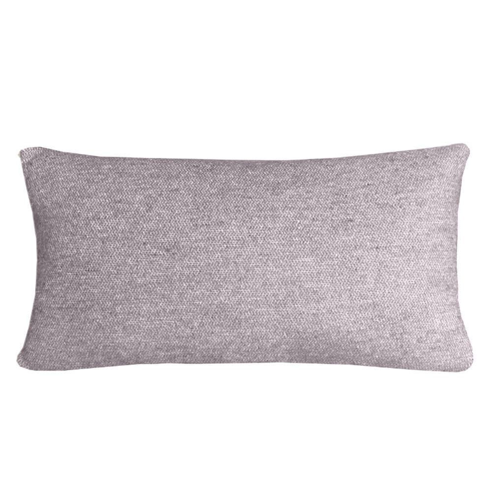 WOLLKISSEN recycelte Wolle Doppelseitig Violett 35x60 - Violett, Textil (60/35/12cm) - Malagoon