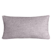 WOLLKISSEN recycelte Wolle Doppelseitig Violett 35x60 - Violett, Textil (60/35/12cm) - Malagoon