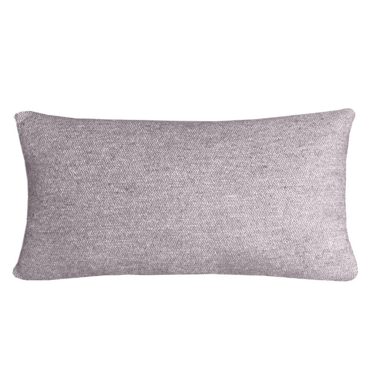 WOLLKISSEN recycelte Wolle Doppelseitig Violett 35x60 - Violett, Textil (60/35/12cm) - Malagoon
