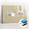 MAGNETTAFEL 60x40 Beige schwarzer Marker - Sandfarben, Glas (60/0.4/40cm) - TULUP