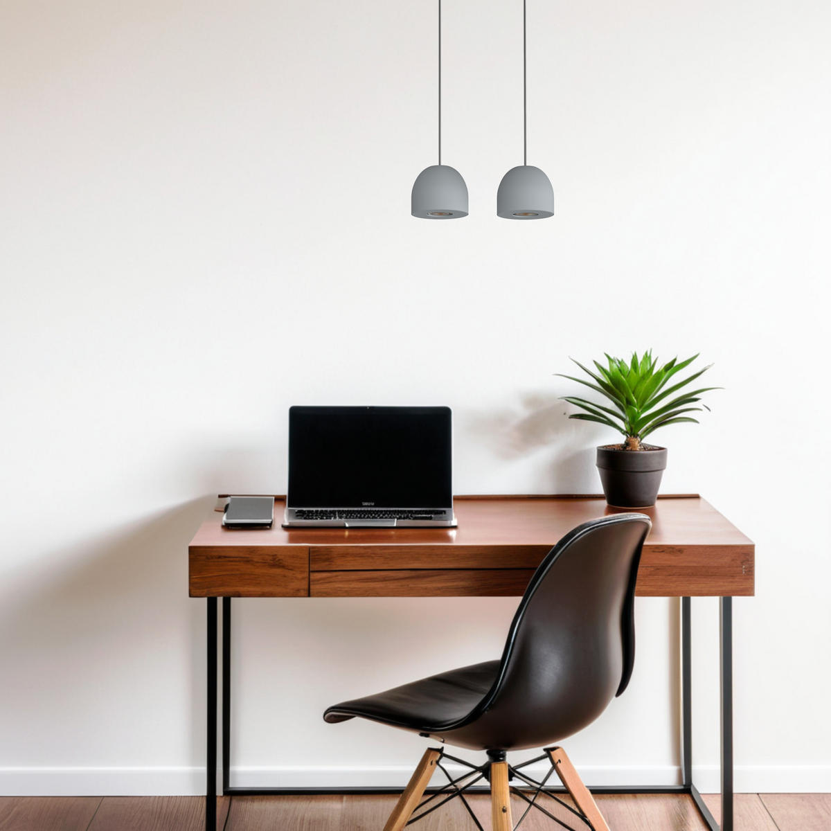 HÄNGELEUCHTE - Grau, Metall (6.5/27/120cm) - Lumicom