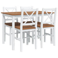 ESSGRUPPEN Haltbar 4-teilig 108/65/73 cm Braun Holz - Braun, Holz (65/73/108cm) - vidaXL