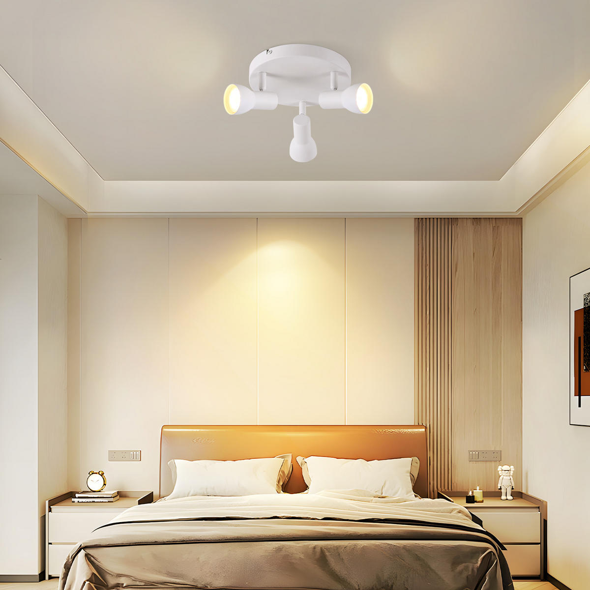 STRAHLER 3 Flammig-GU10 19*13.5*19 - Weiß, Metall (19/19/13.5cm) - ZMH