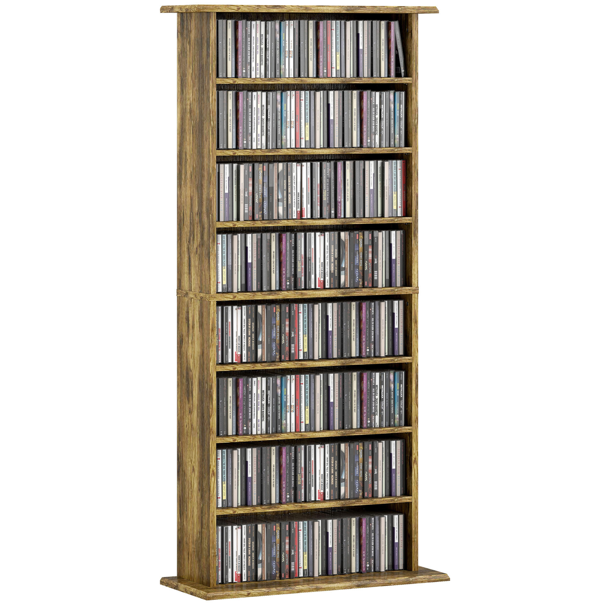 CD-REGAL DE-14531 6 verstellbare Böden Braun - Braun, Holzwerkstoff (24/126.3/58cm) - ComfortXL