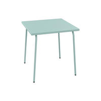 GARTENTISCH quadratisch L.70 cm - Metall - Mandelgrün - MIRMANDE von MYLIA - Grün, Metall (70/70/75.5cm) - Vente-Unique