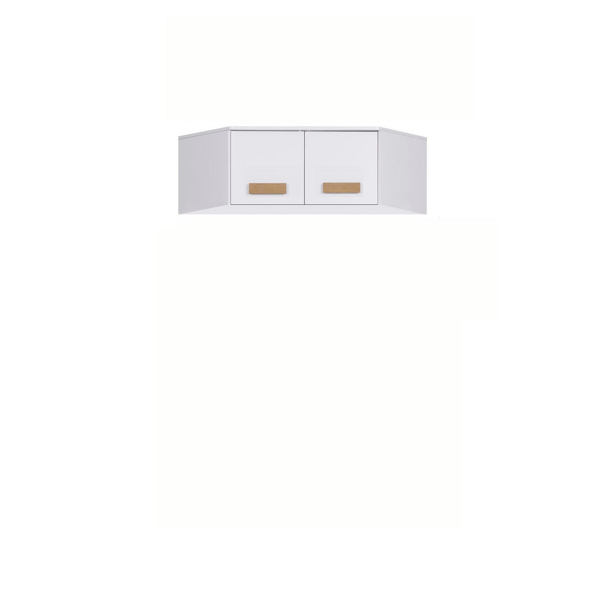 ECKKLEIDERSCHRANK+SCHRANKAUFSATZ GRANT G8+G15/B WEIß 91/235/91 - Weiß, Holzwerkstoff (91/235/91cm) - Marmex Möbel