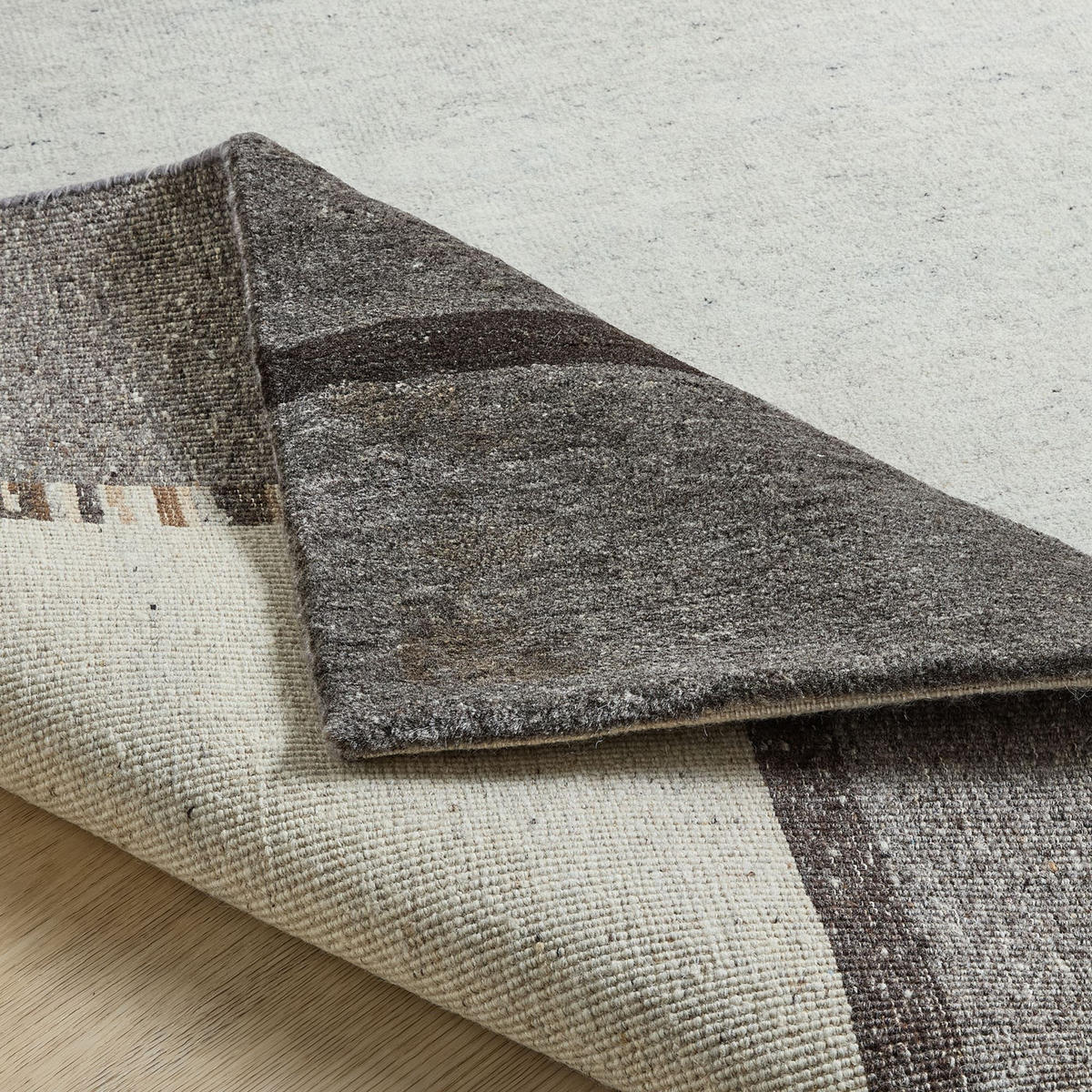 WOLLTEPPICH Heaven 70x140 cm - Grau, Textil (70/140cm) - Natur Pur