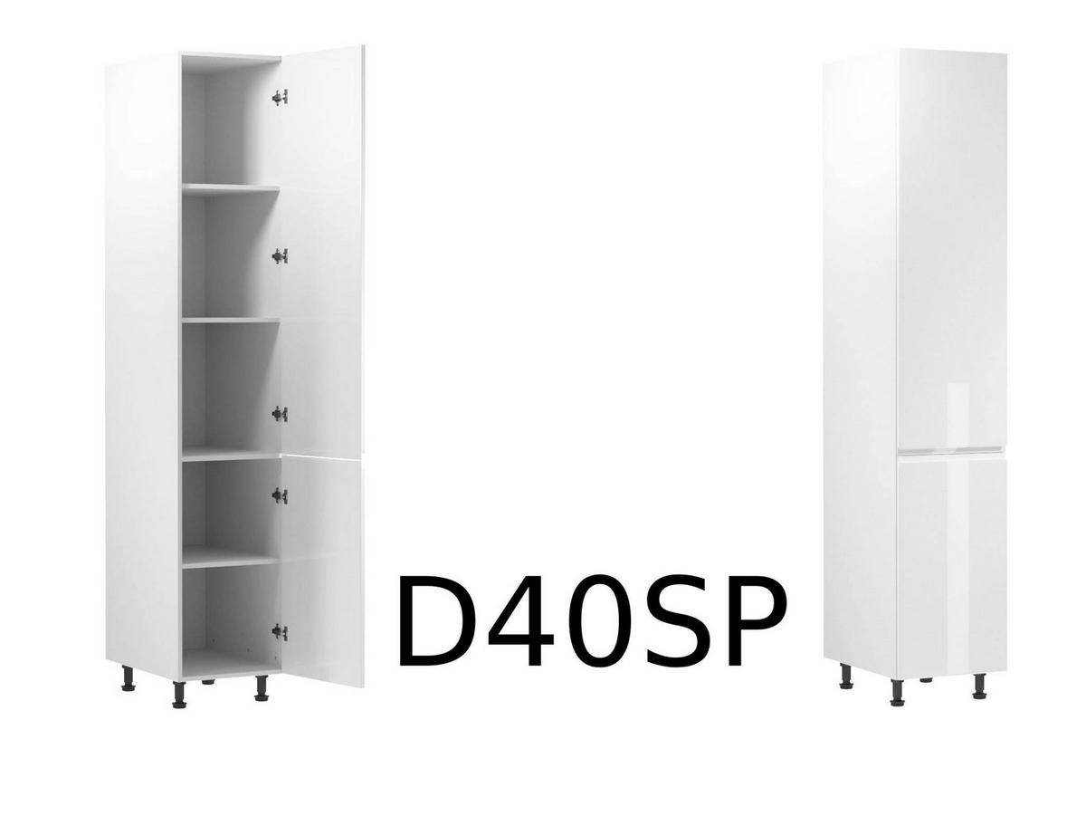 KÜCHENINSEL 360 cm - Aspen KA22-M360 - Weiß/Hochglanz - Weiß Hochglanz, Holz/Holzwerkstoff (360/212/58cm)