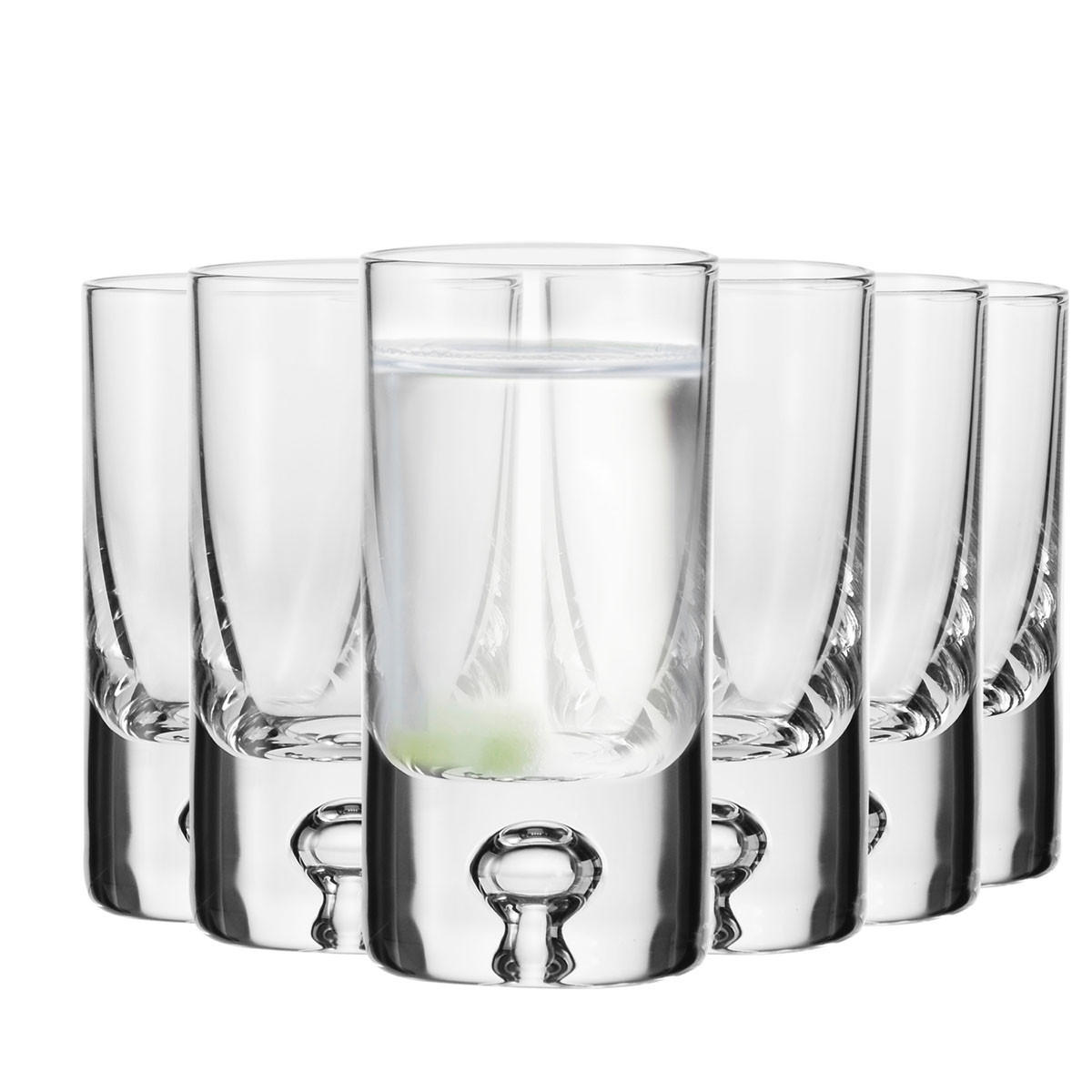 WODKAGLÄSER Lagrima, 6er-Set, 30 ml - Transparent, Glas (0.03L) - Krosno Glass