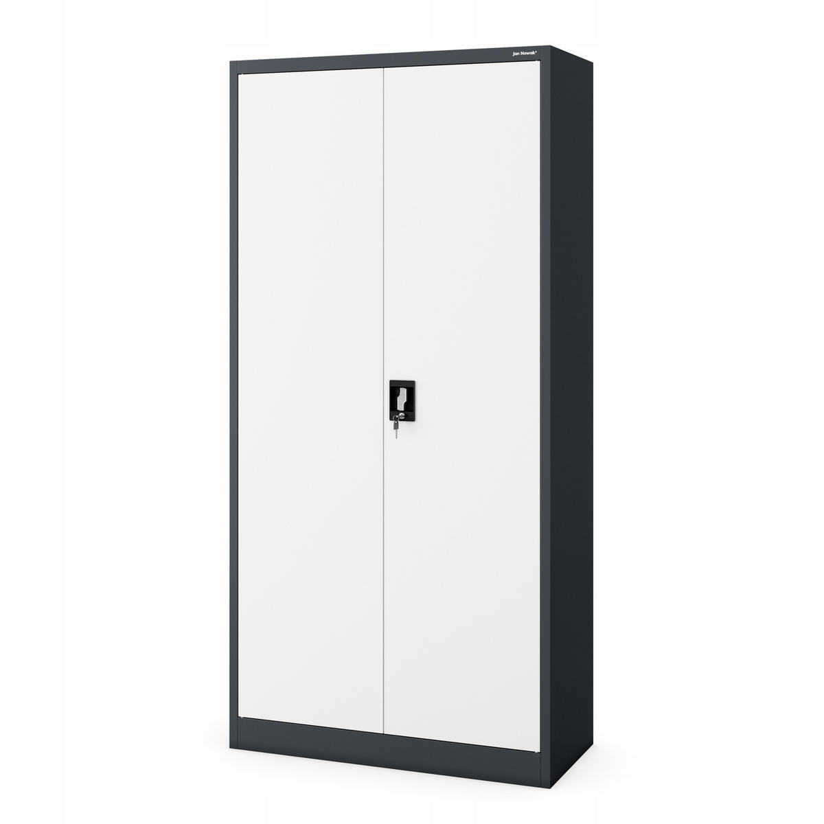 MEHRZWECKSCHRANK DAWID - Anthrazit/Weiß, Metall (90/185/45cm) - Jan Nowak