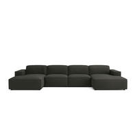 ECKSOFA Cursal U-Form, Stoff Poso, Grau - Grau, Holz (364/166cm) - Kaiser Möbel