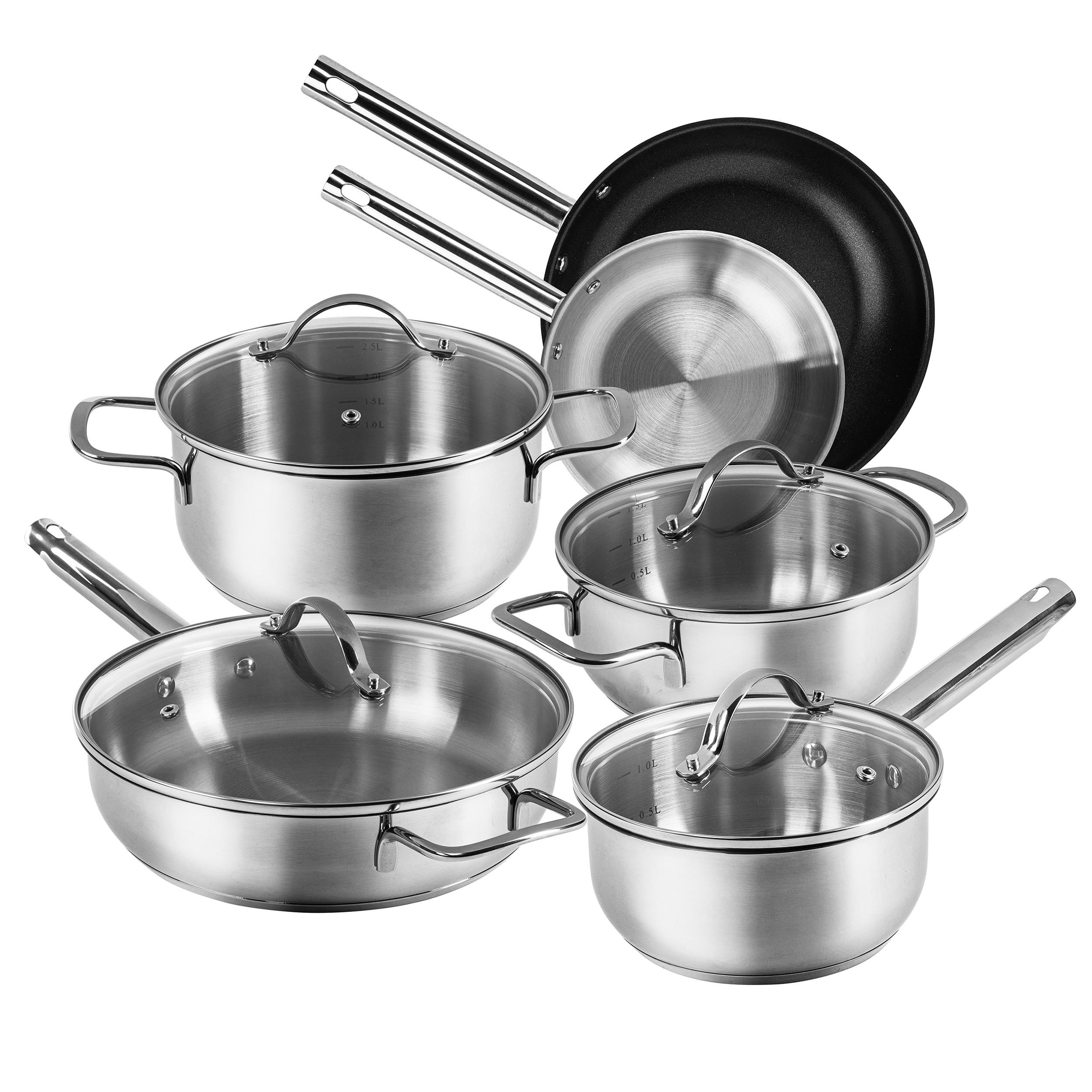 TOPFSET Jovita, Edelstahl, Induktion, 10-teilig - Silberfarben, Metall - Karcher