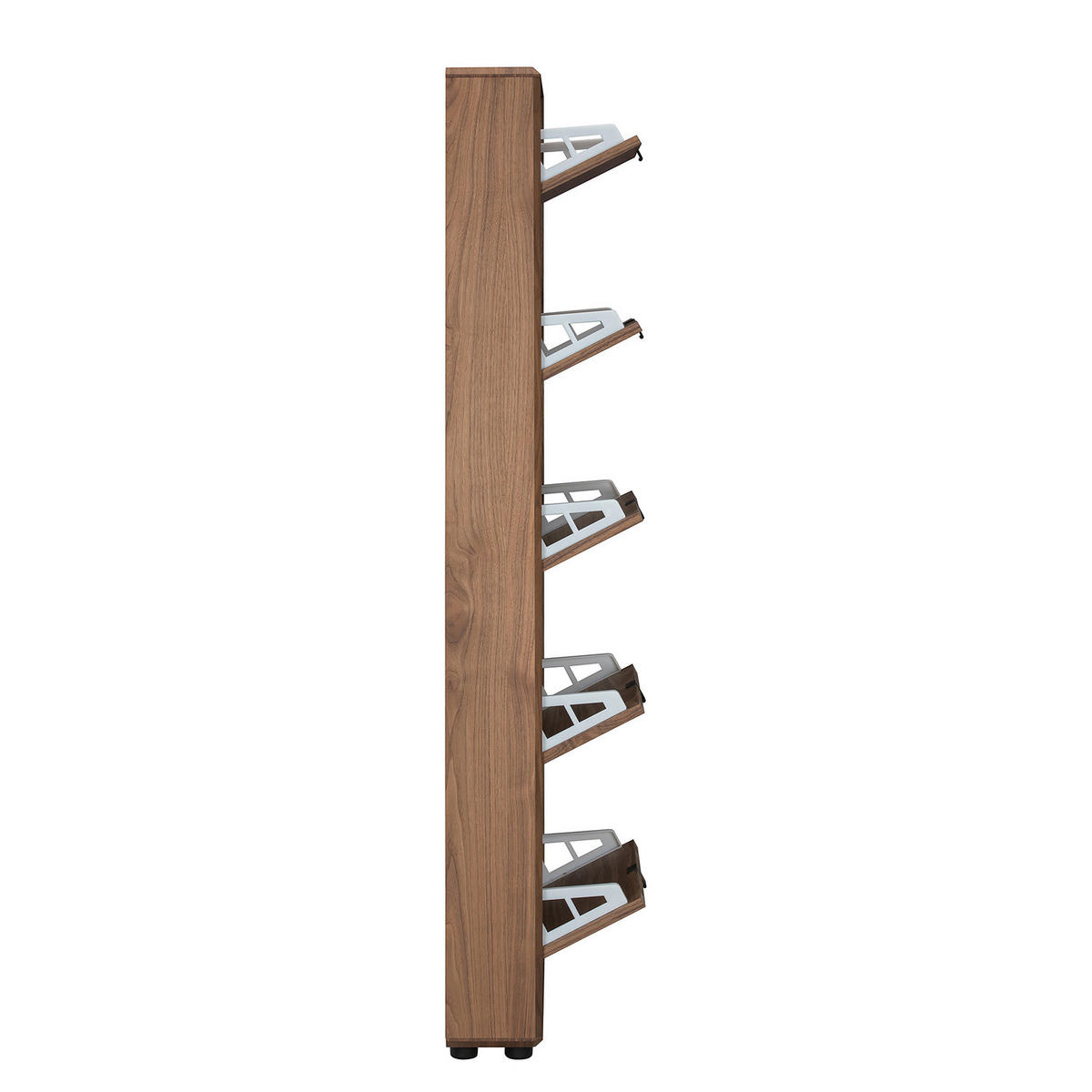 FURNIERTER SCHUHKIPPER - Walnussfarben, Holzwerkstoff/Kunststoff (64/181/17cm) - home24