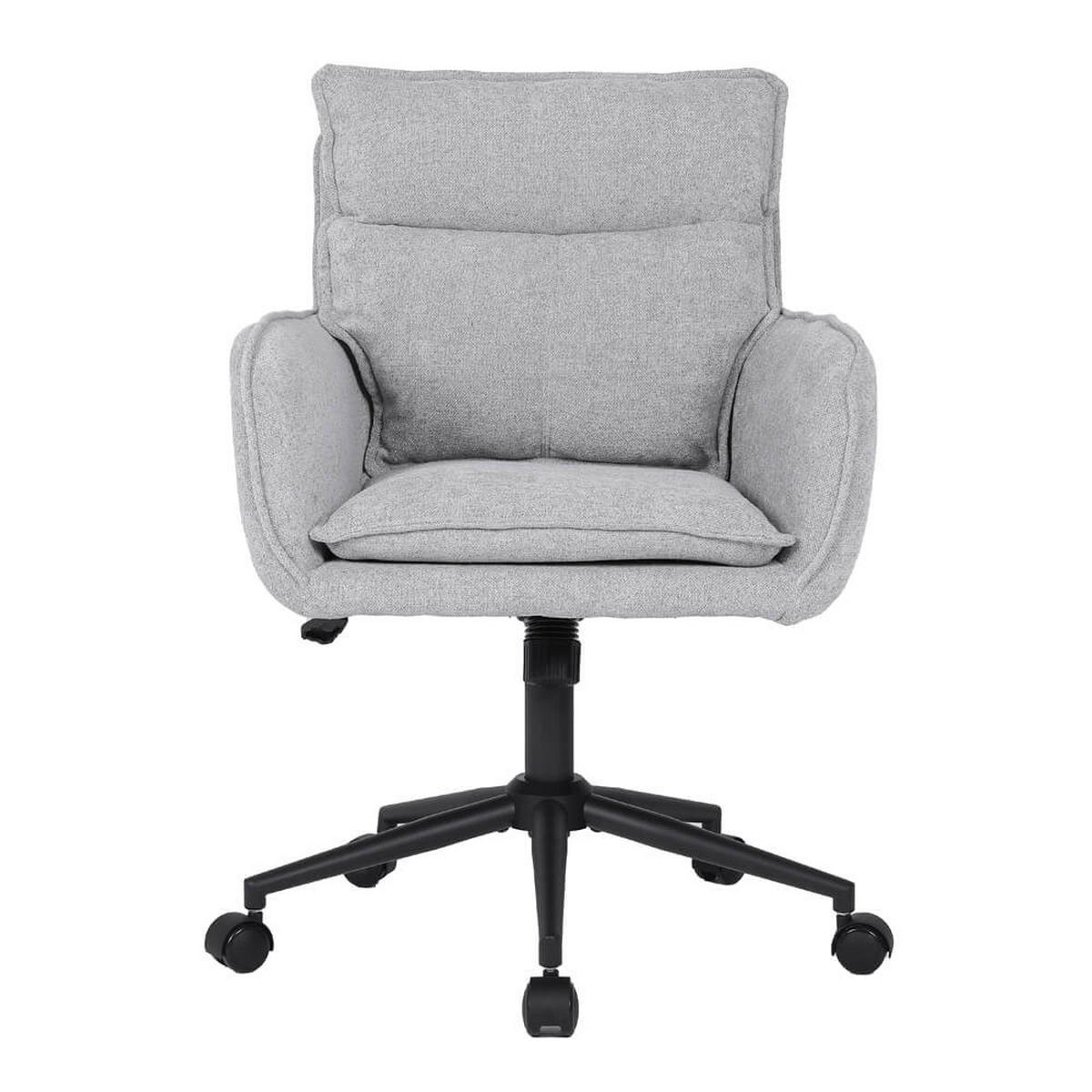 BÜROSTUHL aus Webstoff CORA - Grau - Grau, Kunststoff (60/100/70cm) - Home Deluxe