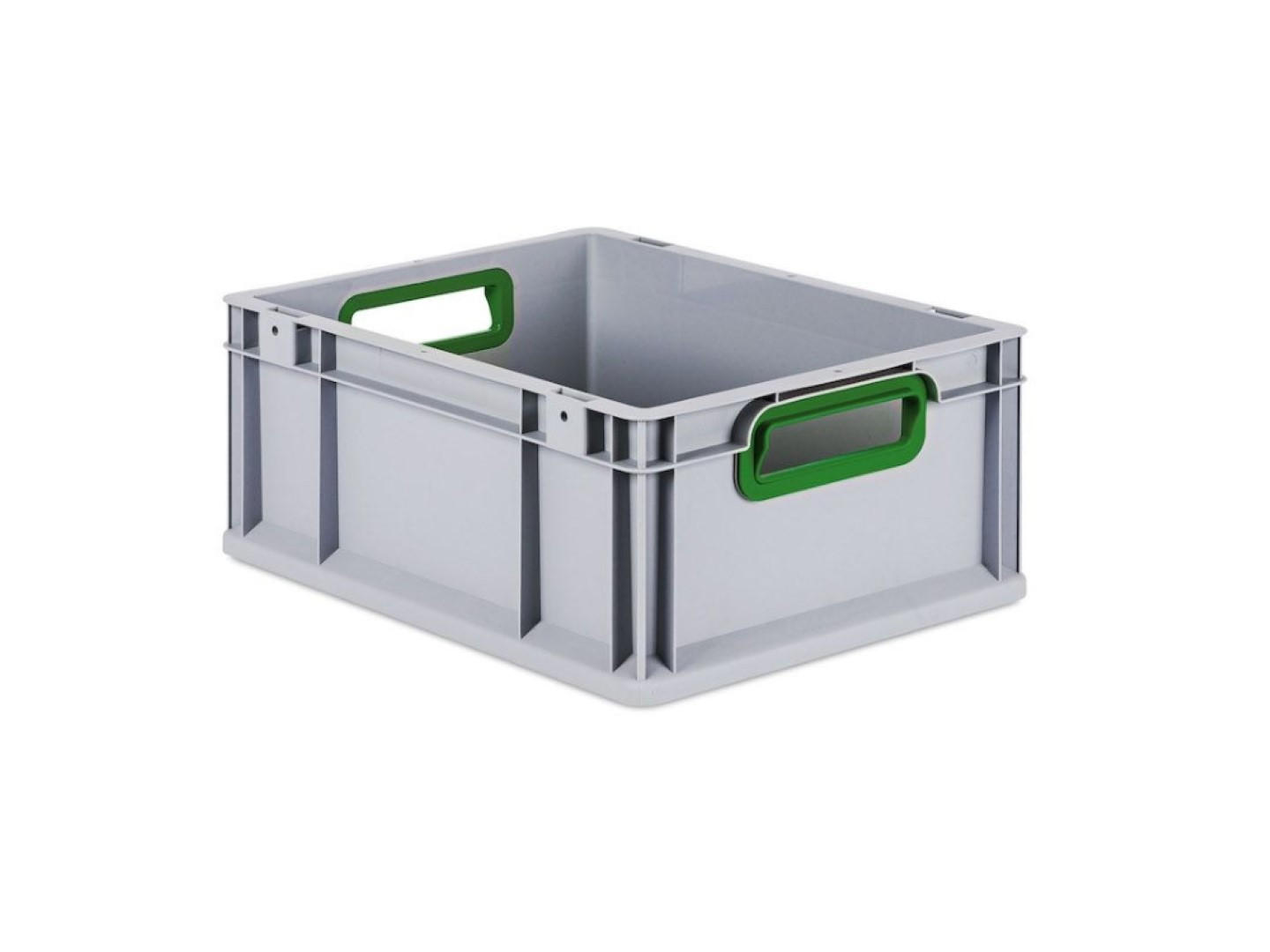 EUROBOX Nextgen Color 17x30x40cm 16 Liter Griffe Grün Offen - Grün, Kunststoff (30/17/40cm) - PROREGAL