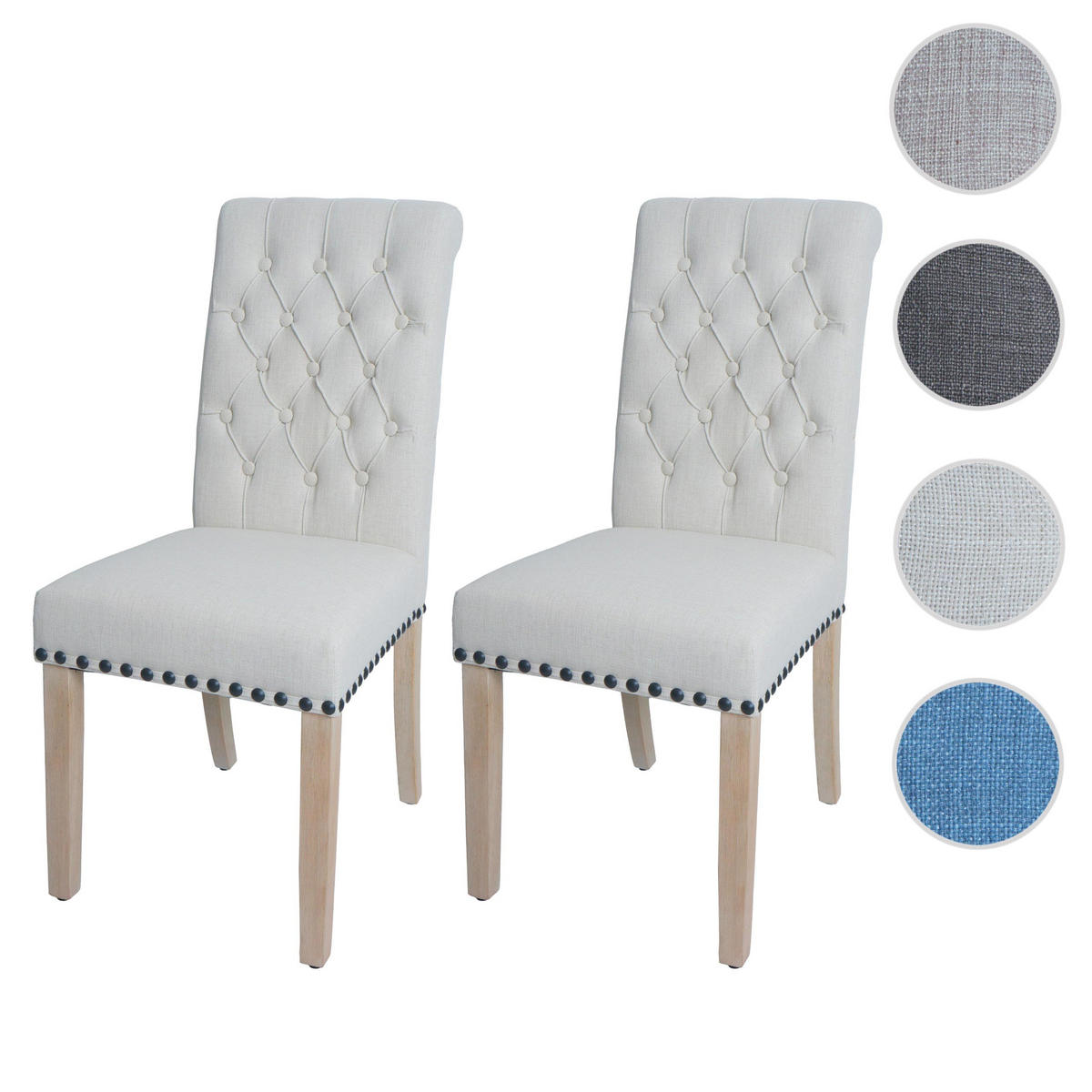 ESSZIMMERSTUHL Weiß - Weiß, Textil (45/100/60cm) - MCW